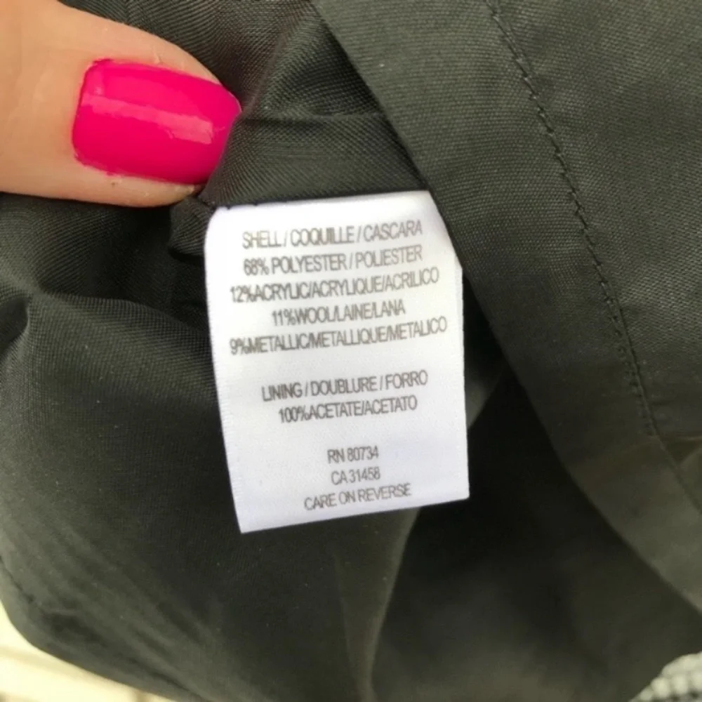 BCBGMaxAzria Monica High-Waist Metallic Jacquard Pleated Mini Skirt Black Silver